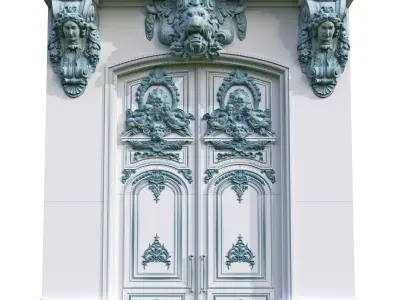 Front Entrance Home Classic Design 3 3D model