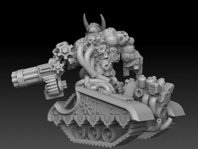 Tank Demon Megapack 3D print model