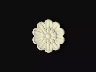 rosette dekor 3D model 4