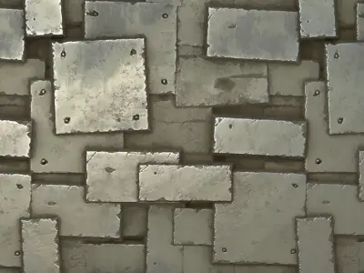 Stylized metal plates Texture