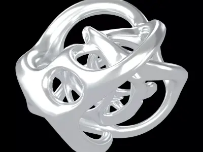 Abstract Shape v40 002 Low-poly 3D model