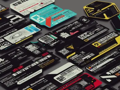 Epic Cyberpunk Decals Vol 3 Texture