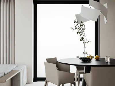 villa interior scenes 3D model