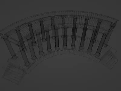 Vorontsov Palace Colonnade Odessa 3D model