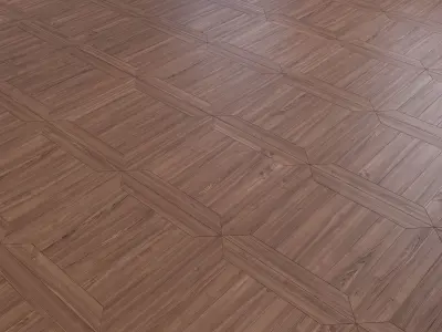 Parquet - Laminate - Wooden floor 2 in 1 Low-poly 3D model 24