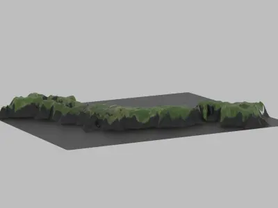 Japan Map Country Low-poly 3D model
