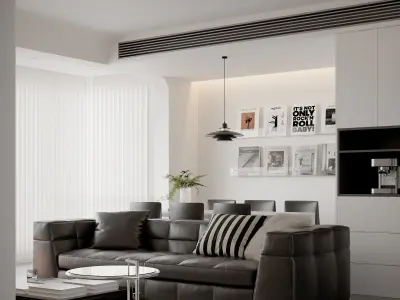 apartment interior scenes       3D model 2