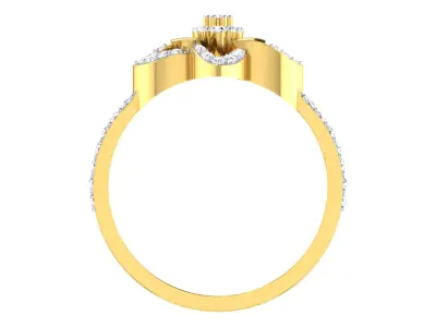 Women Ring Render 3dm STL OBJ FBX Details 3D print model 14