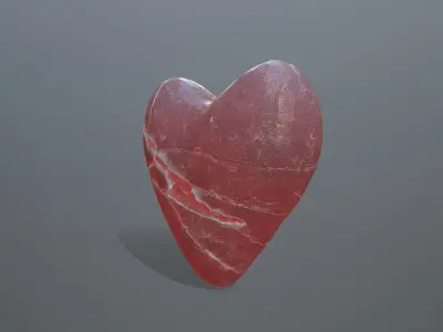 Broken Heart 10 Low-poly 3D model