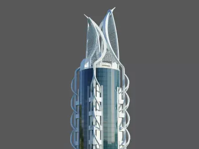 al hekma tower - Dubai 3D model