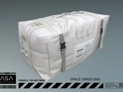 Sci-fi Cargo Bag PBR Game-ready Prop Low-poly 3D model