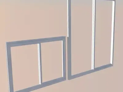 Ventana corrediza Free 3D model