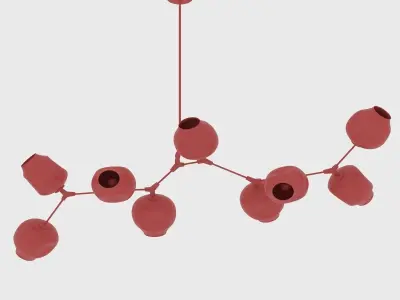 Branching Bubble Pendant 3D model