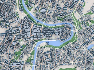 Bern City Switzerland 3D model