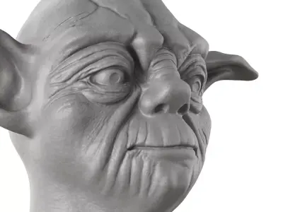 Master Yoda sculpture 3D model