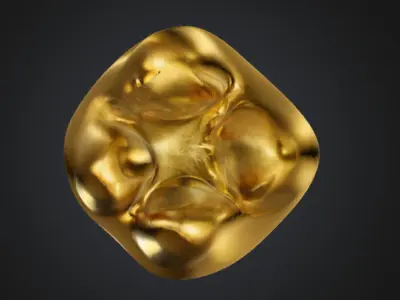 Golden Tooth 3D model