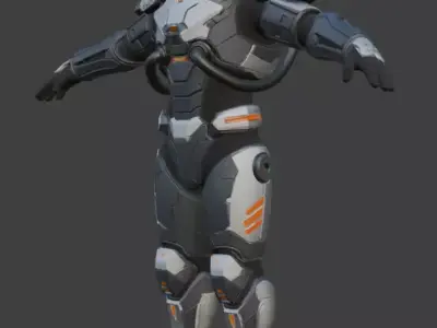 Astronaut Spacesuit 3D Model 3D model