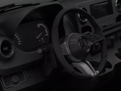 Mercedes Benz Sprinter L3H3 RWD HQ Interior 2025 3D model