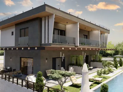 modern villa sketchup model code 58 3D model