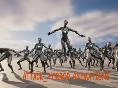 Horror Animations1 51 pcs UE5 3D model