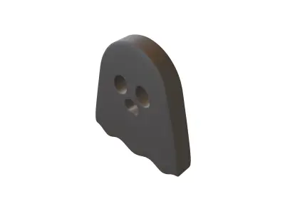 Ghost Symbol v1 001 Low-poly 3D model