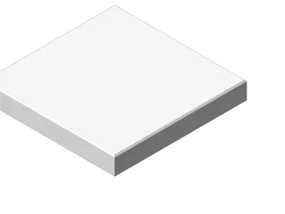 Concrete Paving Slab Set 6 Realistic Sizes 3D Model Collection 3D model