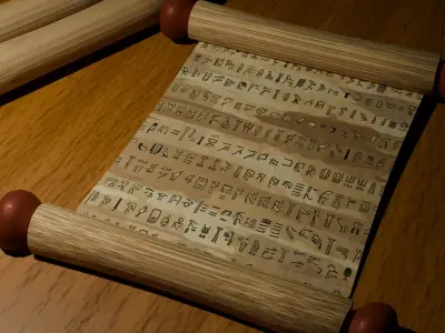 Ancient Egypt Hieroglyphs  - VOL 2 - 3 Seamless PBR Texture