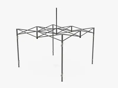 Display tent mockup 04 3D model