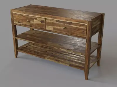 Jofran Beacon Street Sofa Table 3D model