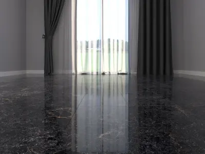 Marble Floor Cosmos Black Set 1 Texture