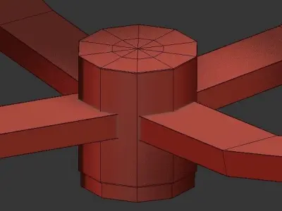 Piltz Satin Brass 15 3D model