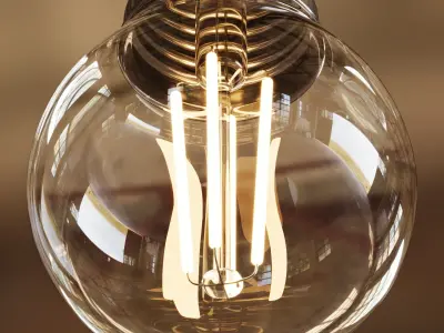 Led bulb lamp E27 3D model