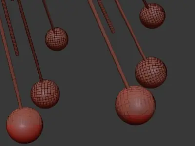 Beaded Urchin 3D model