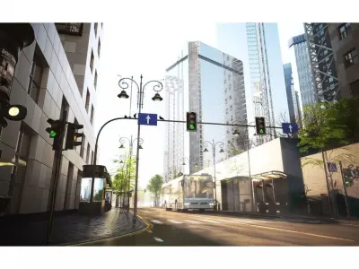 Archmodels vol 162 - street props models 3D model