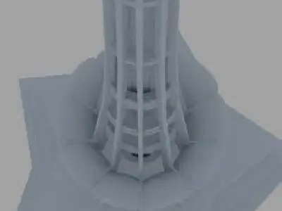 Minar e pakistan blender blend 3D model