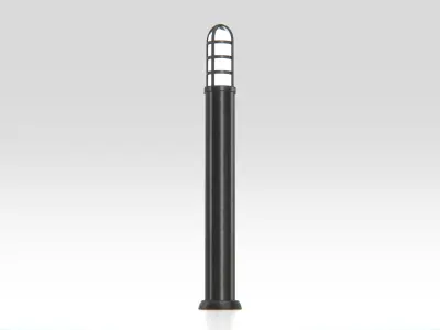 Modern Outdoor Bollard Light Low-poly 3D model