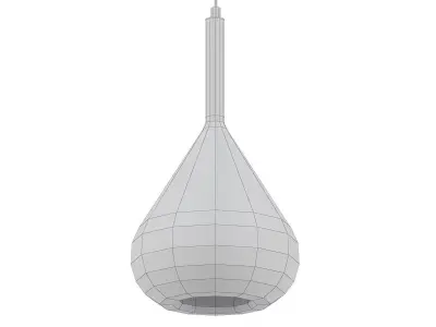 ELLIS three glass pendant lights with gold finish 3D model
