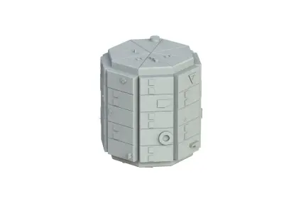 Sci Fi Object No 3376 Low Poly Low-poly 3D model