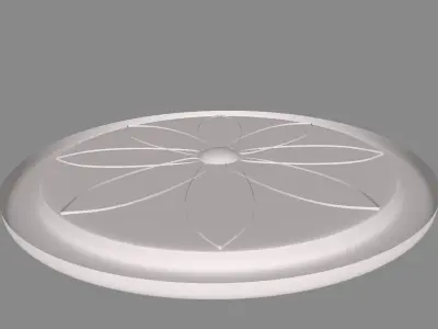 Round rosette 007 3D model 3D print model