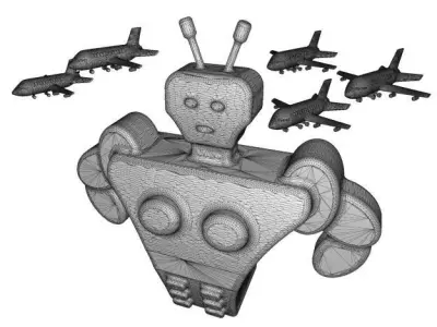 Mighty Iron Robot 3D model