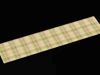 Rectangular Tablecloth Low-poly 3D model