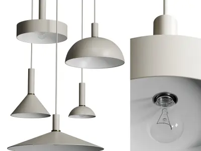 Collection pendant Light 02 3D Model Pack