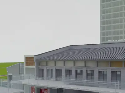 Shopping Street 3D model