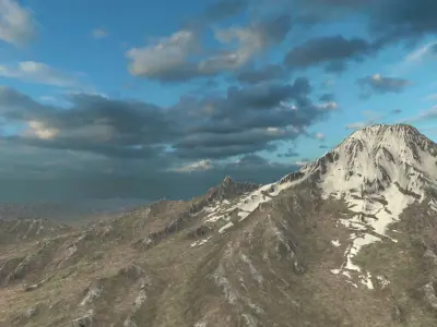 Terrain Set unity desert 3D model