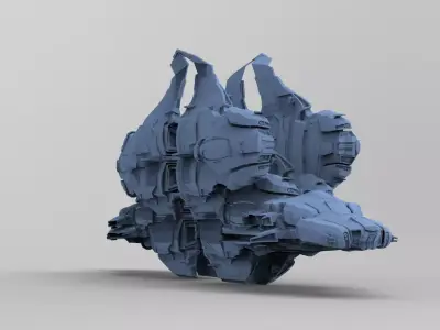 Space Roamer Mining laser craft 9  3D model
