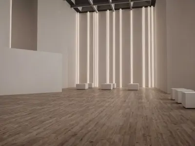 VR Gallery Minimal Showroom for pruducts vol 4 Low-poly 3D model