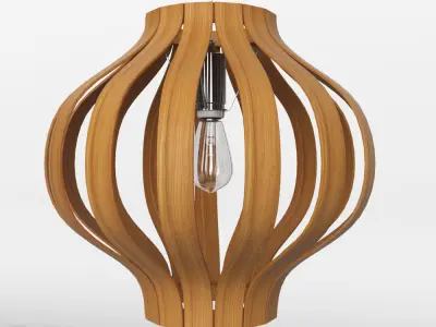 Bentwood Onion Pendant by West Elm  3D model