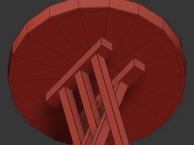 Palisade Double 3D model