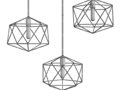 Astrid Pendant Light Low-poly 3D model