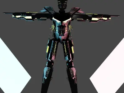 Robot  sci-fi model 3D model